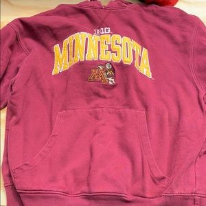 University of Minnesota gopher sweatshirt